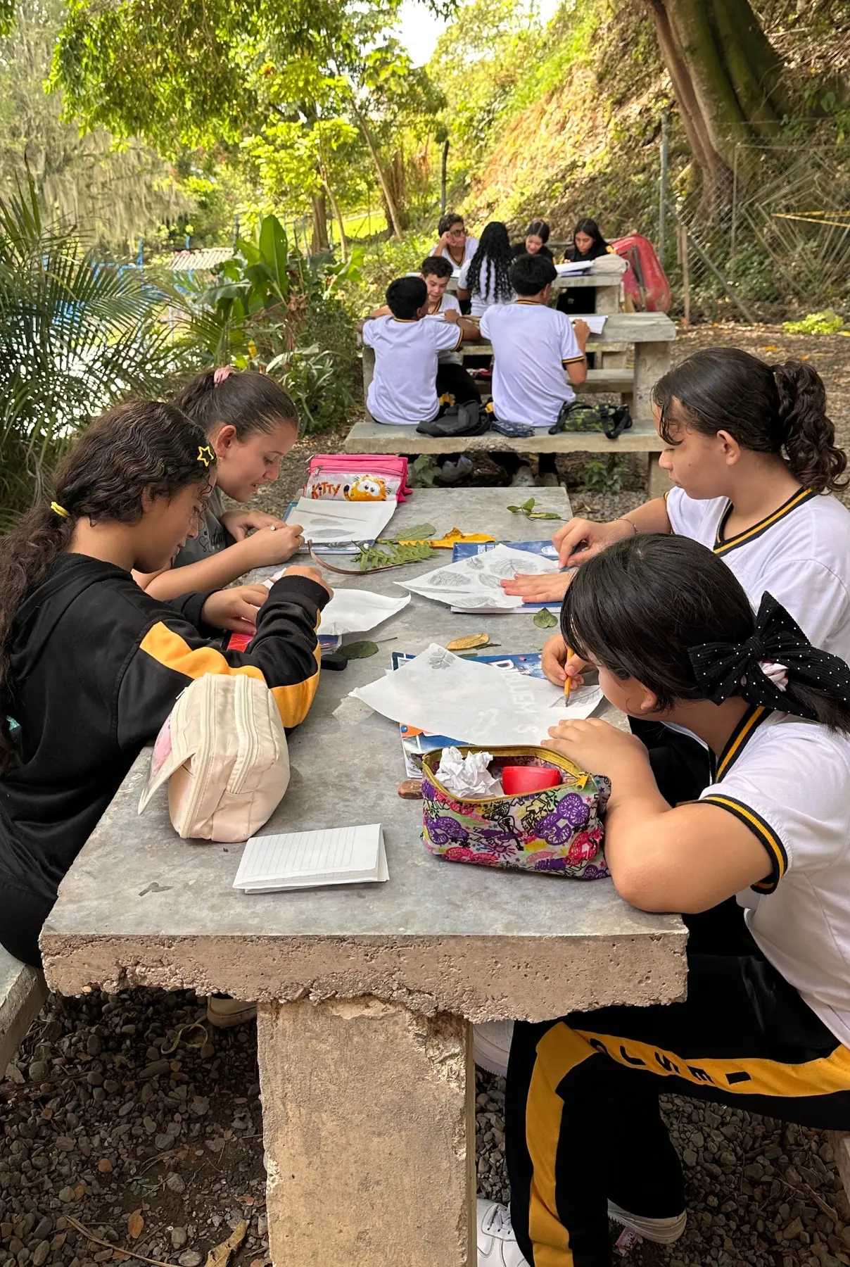 Actividad artística al aire libre